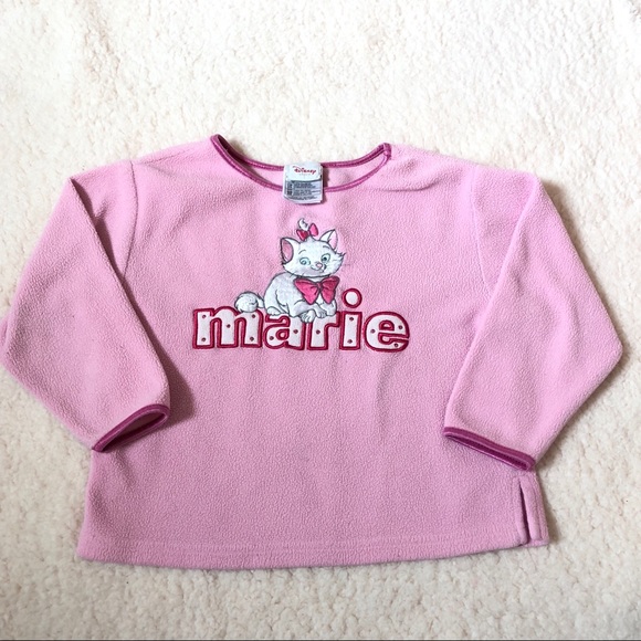 DISNEY ARISTOCATS MARIE PINK LS SHIRT SIZE 12 18 24 MONTHS NEW!